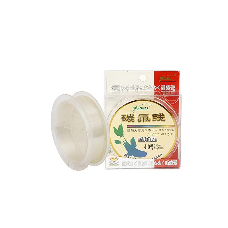 Fishing Line Fluorocarbon Leader Wheel Clear Nylon Monofilament 12.28KG/27.07LB 0.40mm
