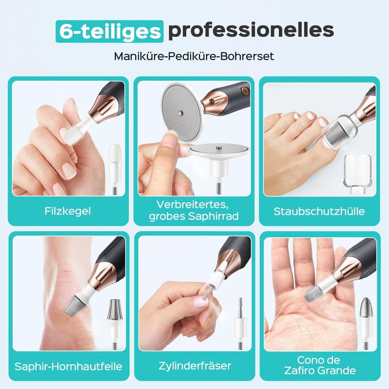 Coslus C43 Professional Electric Nail Cutter Set for Toenails