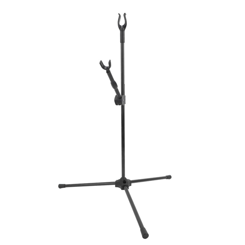 Folding Archery Bow Stand Fiber Glass Multi Directional Adjustable Bow