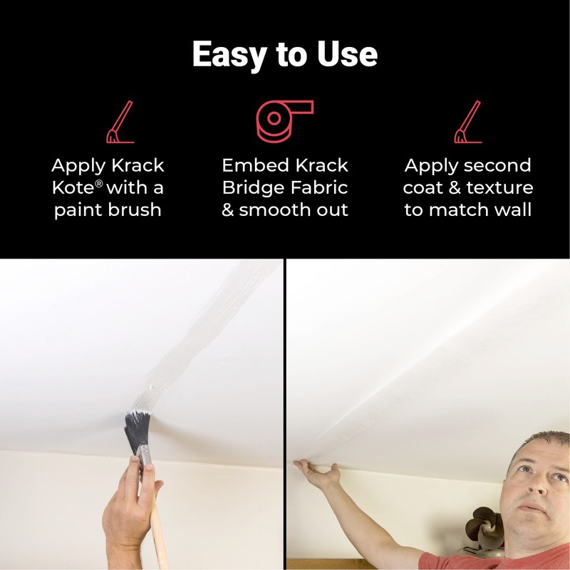 Abatron Krack Kote - Drywall and Plaster Repair Kit with
