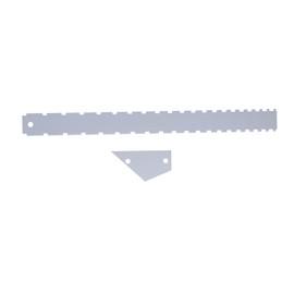 Guitar Measuring Tool Set Silver Aluminum Neck Straight Edge Fret Leveling Ruler GaugeSilver