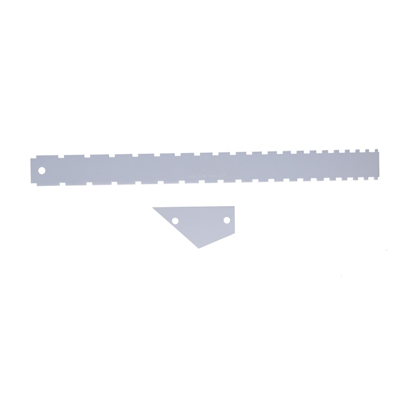 Guitar Measuring Tool Set Silver Aluminum Neck Straight Edge Fret