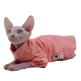 Sphynx Cat Clothes Stylish, Warm High Stretch Cat Vests for Hairless Cats,Devon Rex, Cornish Rex, Small Cats and Dogs (Small)