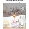 GENCAM Make Up Organiser, Transparent Dressing Table Organiser with 2