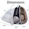 Expandable Cat Backpack, Space Capsule Transparent Pet Carrier for Small