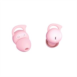 Piegricdiat Invisible Sleep Headphones, Sleep Earbuds for Side Sleepers, Mini Noise Blocking Sleep Earphones, Bluetooth 5.3 Wireless Earbuds for Sleeping, Working, Pink