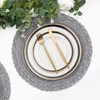 SHACOS Round Placemats Set of 6 Woven Round Table Mats