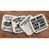 Getting Shirty Set Of 4 Motorbike/Motorcycle Drink Coasters