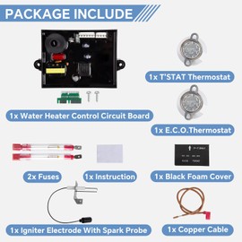 91365 RV Water Heater Control Circuit Board 91447 93866 Thermal Cut Off Thermostat Kit 93868 Igniter Electrode with Spark Probe Compatible with Dometic Atwood 3-in-1 Water Heater Replacement Parts
