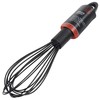 Chef Craft Premium Silicone Wire Cooking Whisk, 10.5 inch, Black