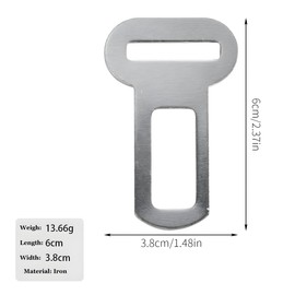 2pcs Car Seat Belt Restraints Connector Cat Pet Dog Auto Attachment Buckle Seatbelt Harness Seatbelt lock Metal Durable Strong Premium (White1)