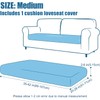 Smiry Waterproof Couch Cushion Covers, Stretch Jacquard Thick Sofa Cushion
