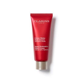 Clarins Super Restorative Hand Cream | Anti-Aging | Targets Dark Spots and Wrinkles | Promotes Youthful-Looking Hands Immediately and Over Time | Shea and Mango Butters Nourish, Soften and Smoothe