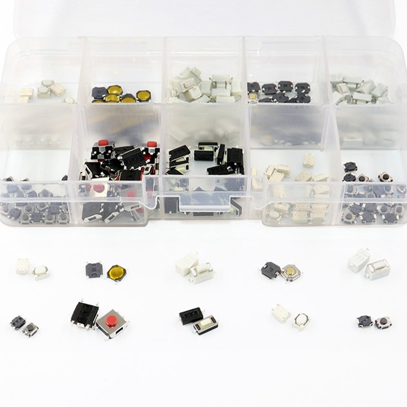 250 PCS 10 Value Tactile Push Button Switch Micro Momentary