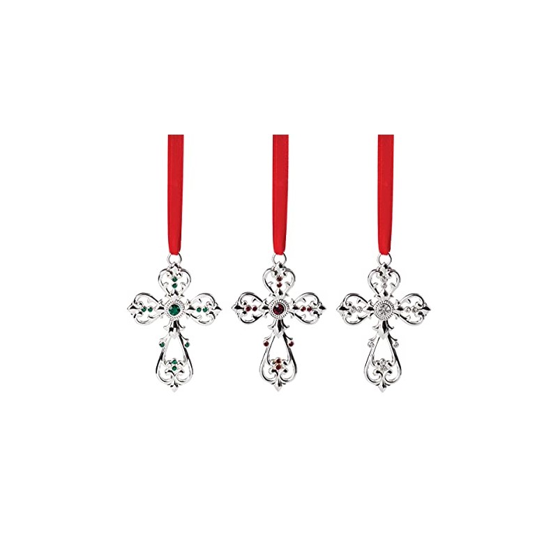 Lenox 893581 Mini 3-Piece Cross Ornament Set