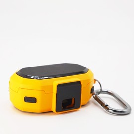 For Jabra Elite7 Pro / Elite 7 Active Case, TPU + PC Case, Complete Protection from Scratches, St??, with Carabiner Anti-Shock and Anti-Slip (Yellow)