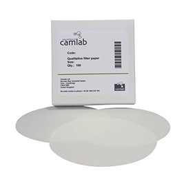 Camlab 1171077 Grade 113 [2] Qualitative Filter Paper, Medium Filtering, 55 mm Diameter (Pack of 100)