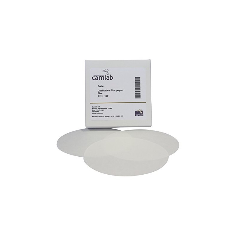 Camlab 1171077 Grade 113 [2] Qualitative Filter Paper, Medium Filtering,