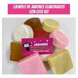 Jabones Monkey Pom Kit Para Hacer Jabones Artesanales Con Fruta Base Glicerina