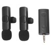 Wireless Lavalier Microphone Portable Noise Cancelling Professional Lapel Mic for