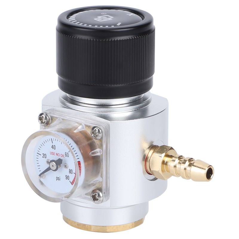 CO2 Mini Gas Regulator 0-90PSI Pressure Gauge with 5/16in Gas