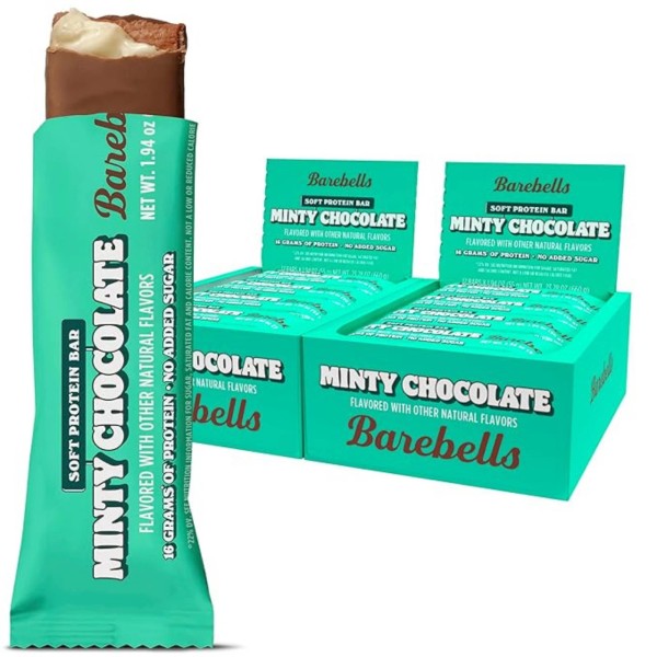 Barebells Soft Protein Bars Minty Chocolate | 12 Pack High