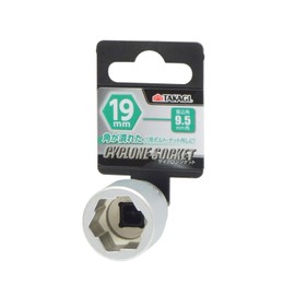 Takagi Cyclone Socket 0.37 inch (9.5 mm) Square 0.7 inch (19 mm)