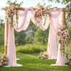 Wedding Arch Draping Fabric, 1 Panel 28" x 19Ft Blush