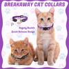 10Pcs Breakaway Cat Collars with Bell Star and Moon Cute