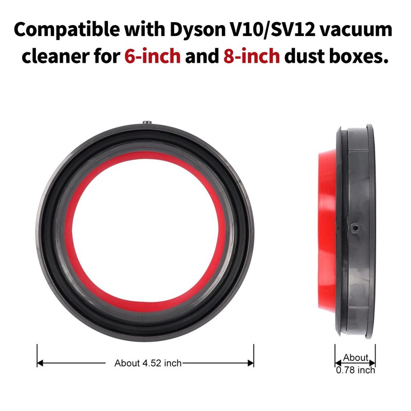 ACCTDLF Dust Bin Top Fixed Sealing Ring Compatible with Dyson