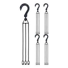 Planter Hangers | 5X Ceiling Hooks for Hangings Flower | Flower Pot Stand, Home Decor Accessory for Lights, Wind Chimes, Lanterns, Bird Feeders