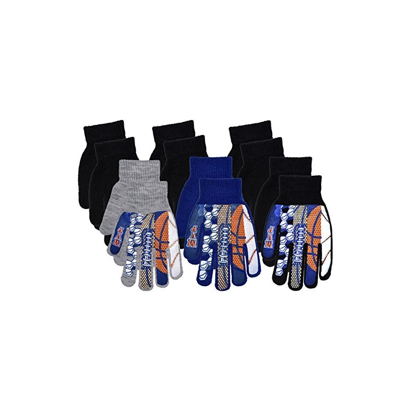 Polar Boys MVP Sports Warm Knit Glove, B6b1567 Black, OSFM