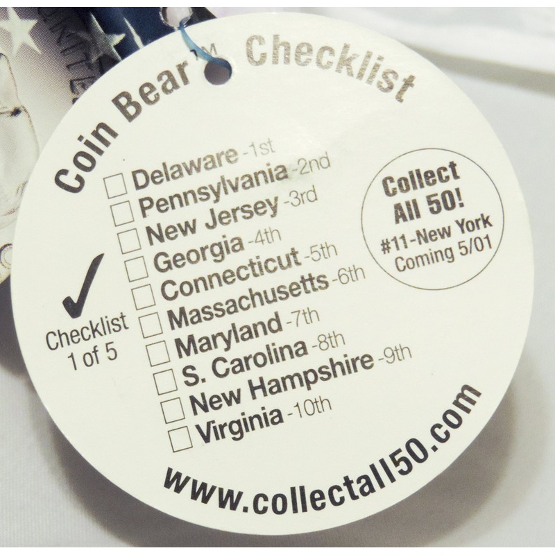 Limited Treasures Massachusetts State Quarter Bear # 6