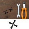 Eabdice Pack of 2 cross keys, universal keys, 4-way keys,