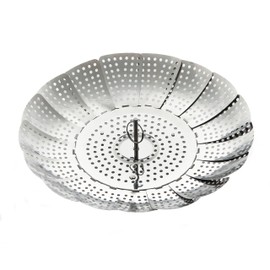 ExcelSteel Foldable Vegetable Steamer, Stainless Steel