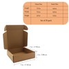 7x7x2 inches Shipping Boxes Set of 25, Brown Corrugated Mailing
