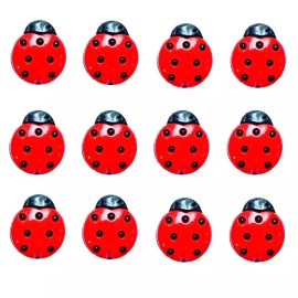 Shelly's Buttons and More Tiny Ladybug Buttons - Bugs- Craft Sewing Scrap Shelly's Buttons and More