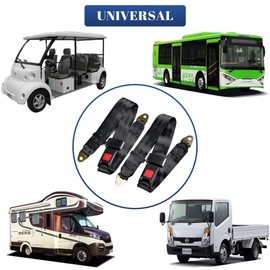 Unbranded 2Pack Universal Lap Seat Belt 2 Point Adjustable Retractable Car Single Seat Lap