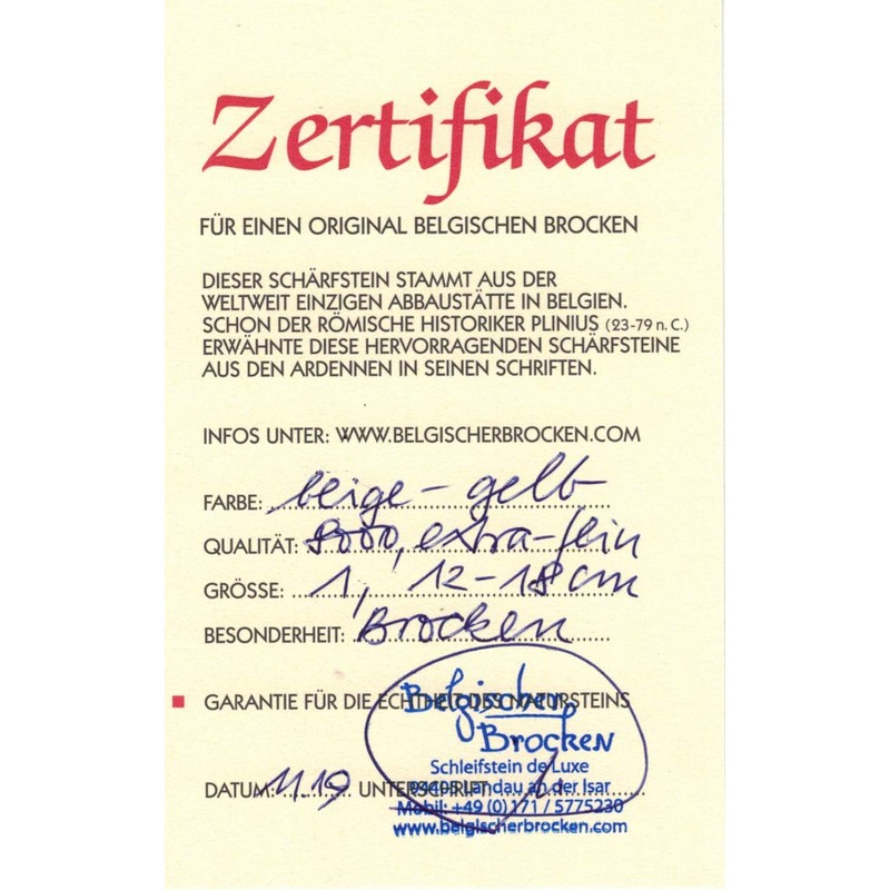 Belgian Whetstone Stone Size 1 (12–18 CM²)