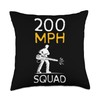200 MPH Autumn Leaf Blower Throw Pillow