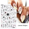 Winning Smile 6 Sheets Nail Art Decals 3D Embossed Stickers｜Professional