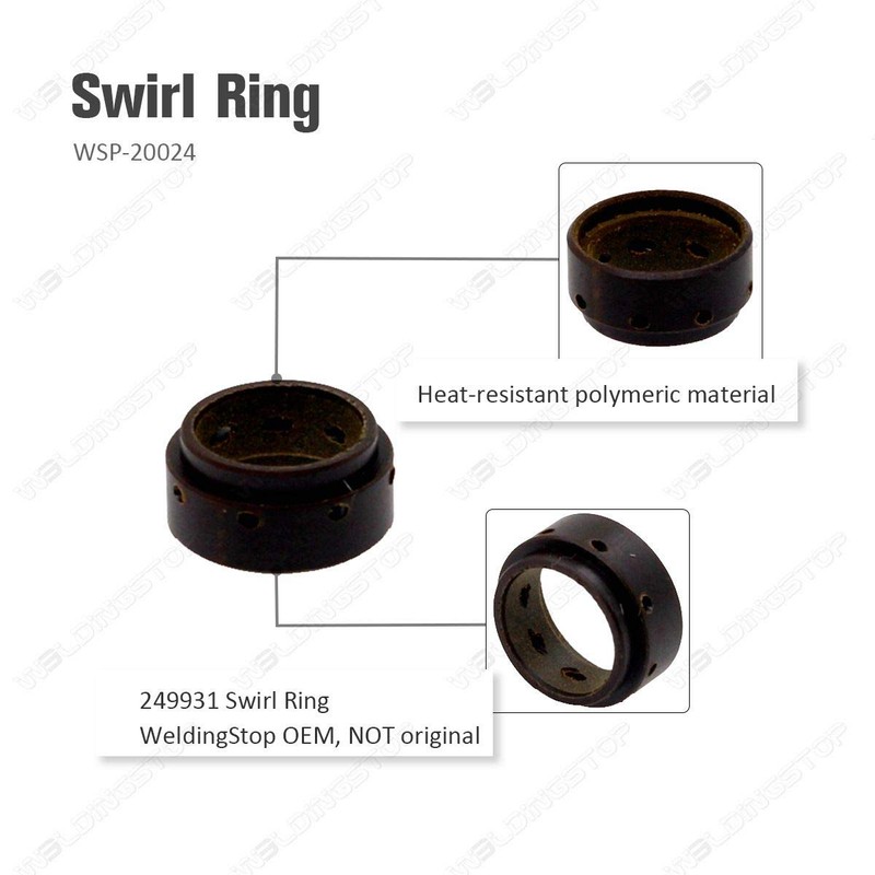 2pcs 249931 Plasma Swirl Ring for Miller XT30 XT40 Torch