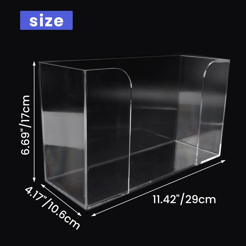Clickinline Countertop Paper Towel Dispenser,Clear Guest Towel Napkin Holder, Suitable