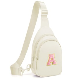 cotmcor Kids Crossbody Small Sling Bag Initial Girls Fanny Pack Belt Bag Cute Backpack Purse Chest Bag for Girls Gifts