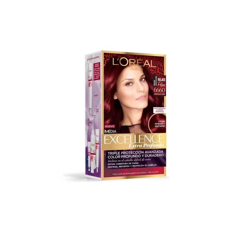 Tintura Permanente Excellence Extra Profundos Loreal Paris Tono 710 Rubio