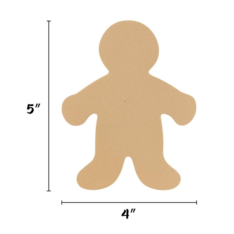 Hygloss Products People Paper Cuts Outs Multi-Cultural Wee Kid-5 Inches