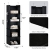 YOUDENOVA Hanging Shelf, Wardrobe Organiser, Hanging Storage with Bamboo Sticks