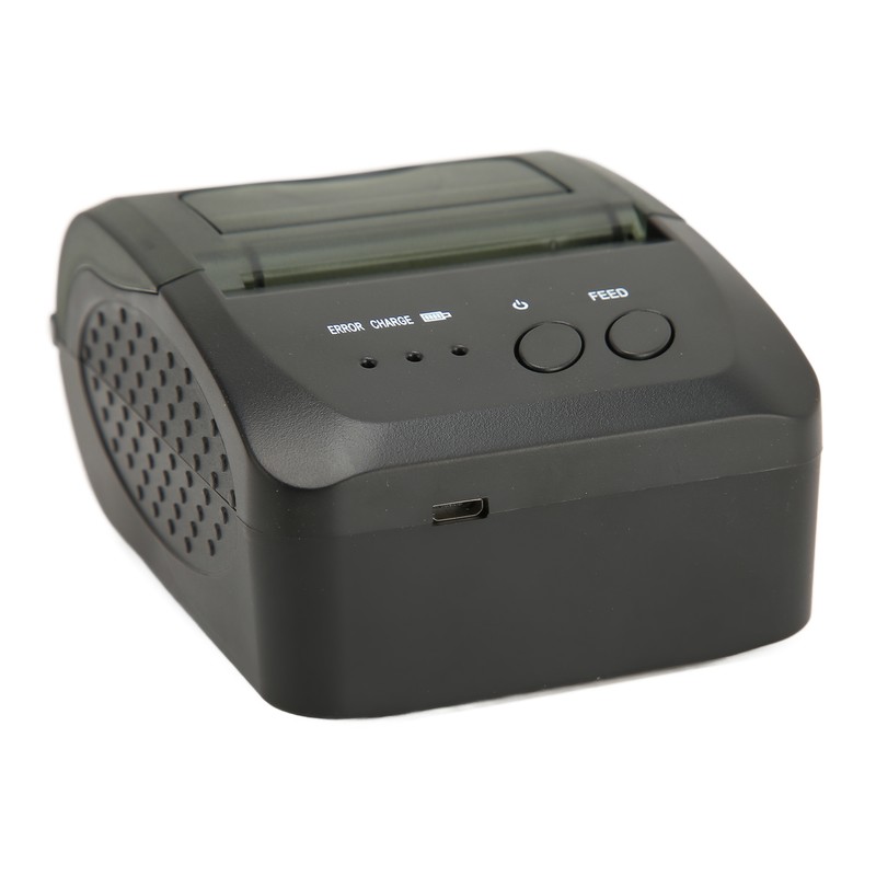 Portable Receipt Printer 58mm Bluetooth 4.0 Fast Printing Low Noise