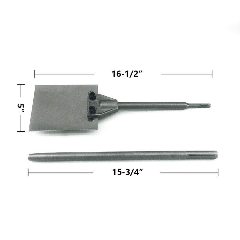 SPKLINE 5 Inch Wide SDS Floor Scraper Set Tile &