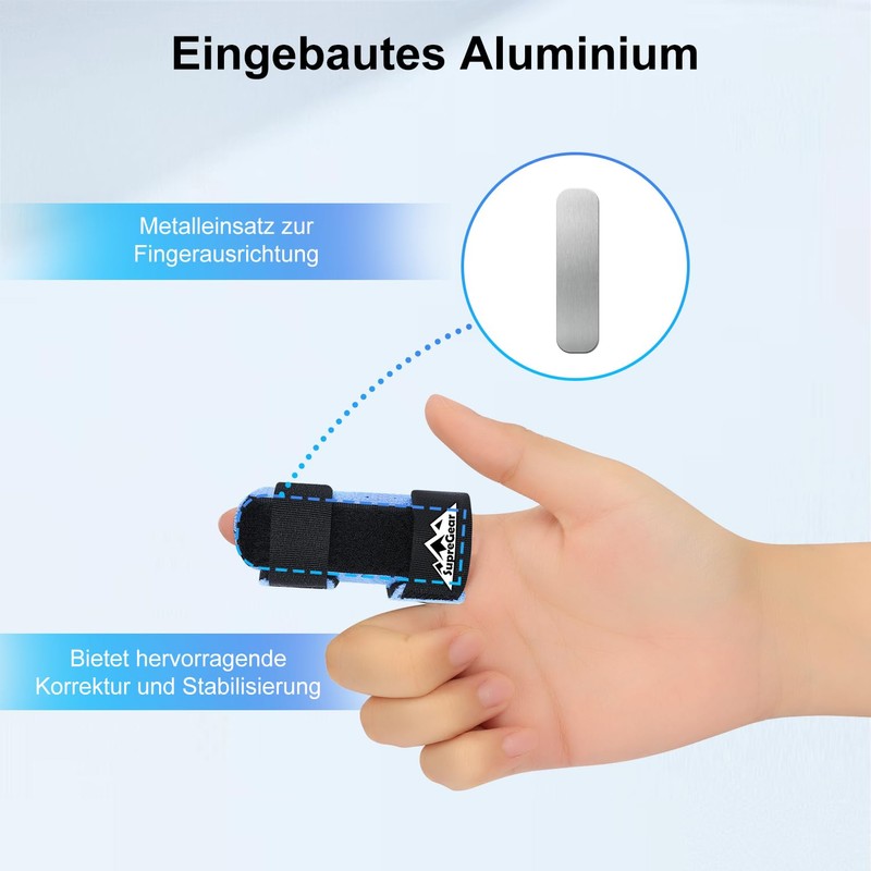 supregear Finger Splints, Pack of 2 Adjustable Finger Support, Comfortable